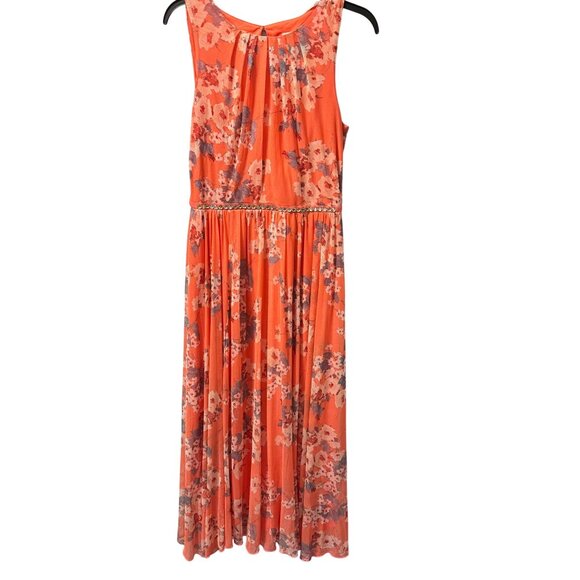 Enfocus Dress Size 8P Floral Sleeveless Maxi Dress With Rhinestone Detail - Picture 7 of 12